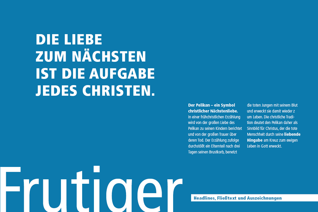 Anwendungsbeispiele Frutiger