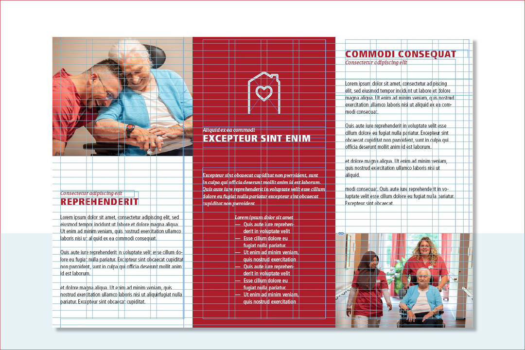 Alexianer Gestaltungsraster Flyer