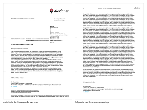 Alexianer Korrespondenzvorlage