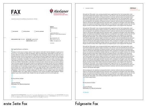 Alexianer Faxvorlage