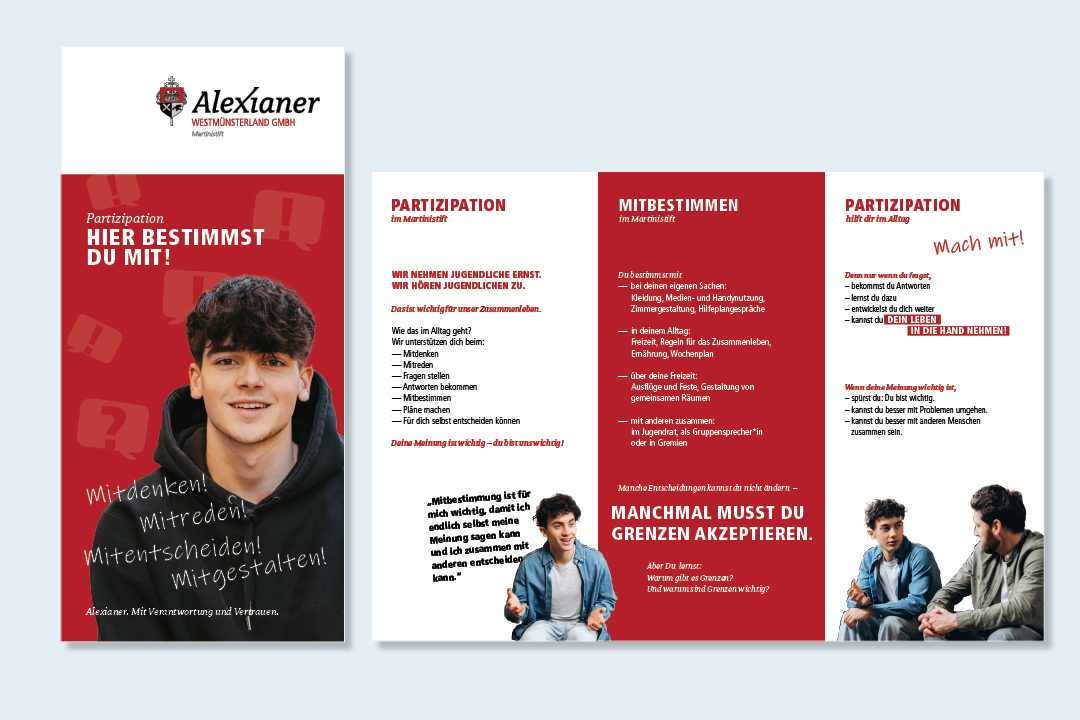 Flyer Alexianer Martinistift Partizipation